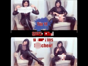 Miss Doertie Porno Video: Tür 11 - Sissy Bitch wichst ins Höschen!