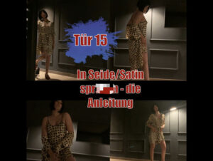 Miss Doertie Porno Video: Tür 15 - In Seide/Satin spritzen - die Anleitung!